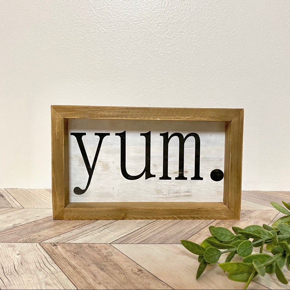 Yum Wooden Sign